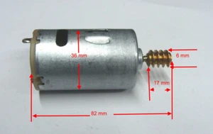 Hochleistungs Motor Kleinmotor 12V DC mit schneckenantrieb / regelbar6-12V - Bild 1 von 3