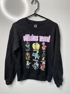 Disney Villains Mood Black Sweatshirt Junior Girls Size S (3-5) - Picture 1 of 4