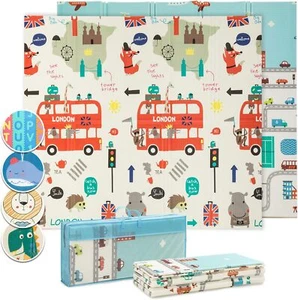 Babify Alfombra Bebe Acolchada Plegable para Juegos, Mat Suelo para Bebe para - Imagen 1 de 7