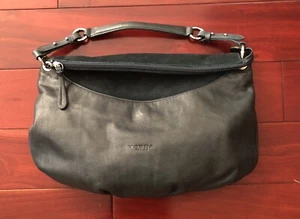 TOSCA BLU Large Dark Green Bovine Leather Suede Hobo Bag - Picture 1 of 12
