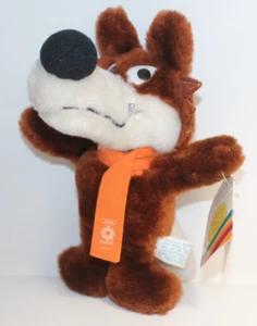 VTG Voochko 1984 Sarajevo Olympic Winter Games XIV Mascot 8" Plush w/Pin *READ* - Picture 1 of 11