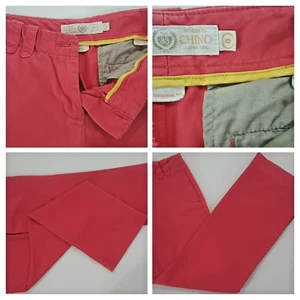 J CREW Women Girls' Casual Chino Weathered PINK pants Size 0 W 30 L GREAT - Picture 1 of 10
