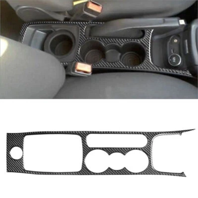 For Ford Fiesta 2011-15 Carbon Fiber Interior Floor Console Cover Trim — 第 1/4 张图片