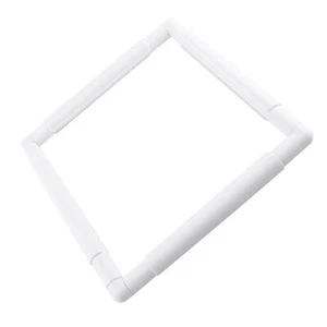 Tufting Frame Plastic Cross Stitch Frame Embroidery Hoop White DIY Sewing Tools - Imagen 1 de 22
