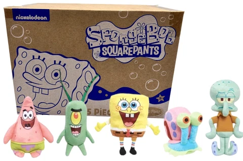 SpongeBob SquarePants Bikini Bottom Buddies Plush Set of 5 Just Play New Cover
