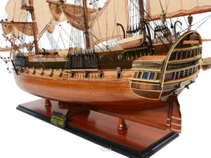 HMS Surprise Tall Ship Wood Model 37" Semi-Built Royal Navy Master & Commander - Picture 1 of 11
