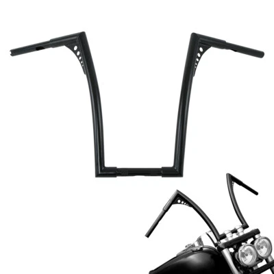 18" Handlebar 1-1/4" Hanger Fat Bar Fit For Harley Softail FXST Sportster 1200 - Image 1 of 4