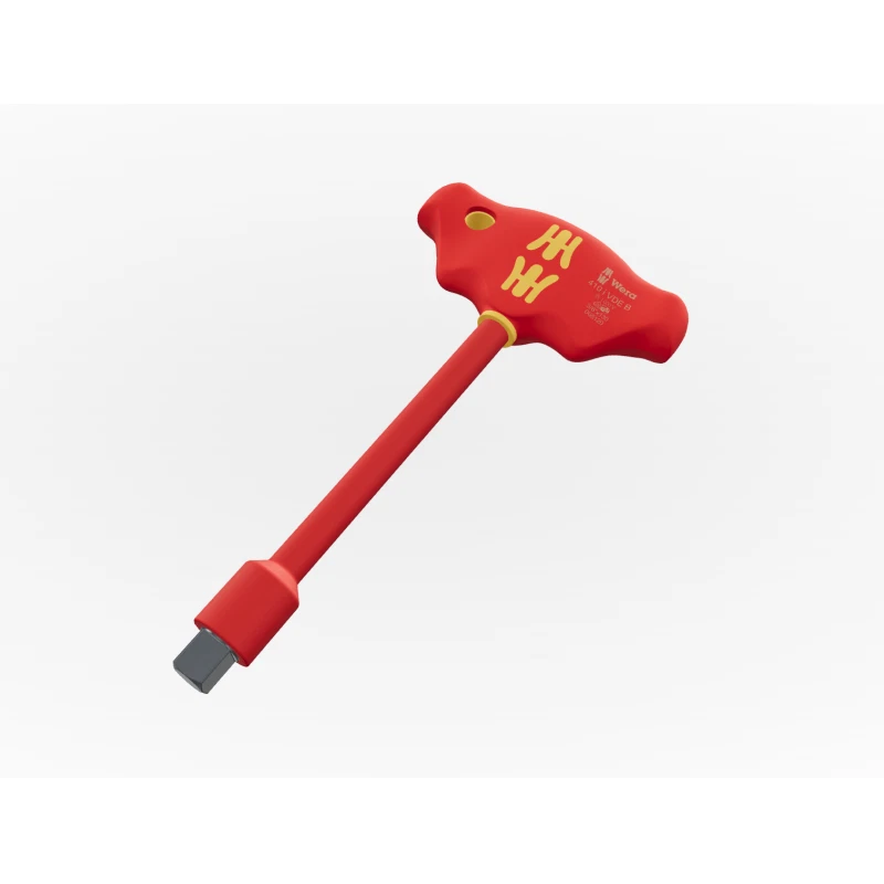 Wera 05005120001 410I B VDE T-Handle Adapter Screwdriver 3/8" x 130 mm - Image 1 of 4