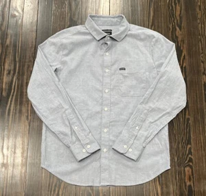 Brixton Button Down Shirt Men’s Small Standard Fit Charter Light Blue Cotton - Picture 1 of 4