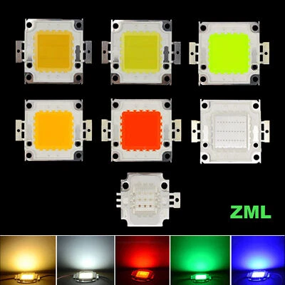 10W-100W LED Chip Integrated Bright Cob Bulb beads 12V-36V SMD  for Floodlights - Image 1 of 4
