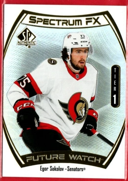 2021-22 SP AUTHENTIC EGOR SOKOLOV SPECTRUM FX BOUNTY TIER 1 UNSCRATCHED S-61 - Image 1 of 1