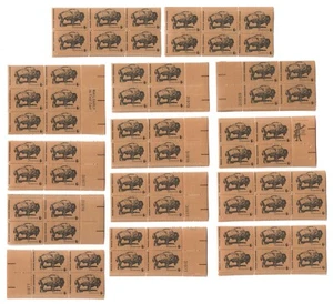 US # 1392 Bison Buffalo Wildlife MNH Plate ZIP Mail Early Blocks (66 Stamps) - Picture 1 of 1