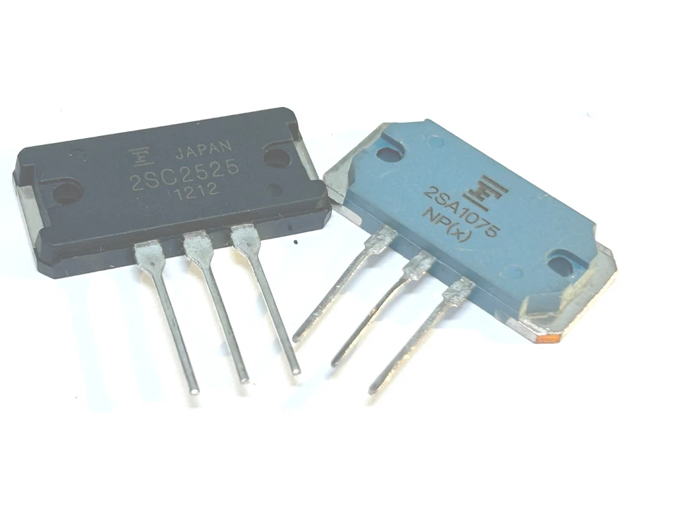 1 Pair 2SA1075 + 2SC2525 | PNP + NPN Audio Power Amp | New Fujitsu