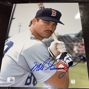 Mike Greenwell Boston Red Sox Signed 8X10 Photo JSA Auction Letter Autograph