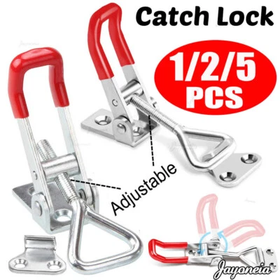 1-5X Adjustable Toggle Clasp For Case Cabinet Boxes Locking Catch Latch Hasp UK - Image 1 of 4