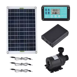 800L/H Solarpanel Powered Wasserpumpe Fisch Aquarium Garten Pool Teichbrunnen - Bild 1 von 9