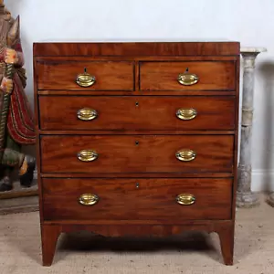 Georgian Chest of Drawers 18th Century Antique Mahogany Marquetry - Picture 1 of 9