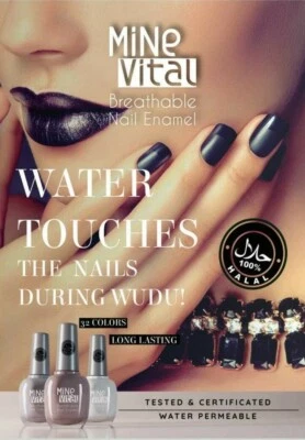 Premium Halal Nail Polish | Wudu Friendly | Water Permeable | Vegan | Breathable