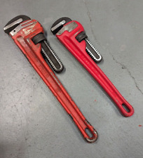 2 Proto V-Mark Pipe Wrench 18" 450mm  14" 814HD Adjustable Heavy Duty HD Used