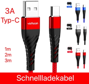 Kabel ładujący USB typu C kabel do transmisji danych do telefonu komórkowego Samsung Huawei Xiaomi kabel szybkiego ładowania - Zdjęcie 1 z 16