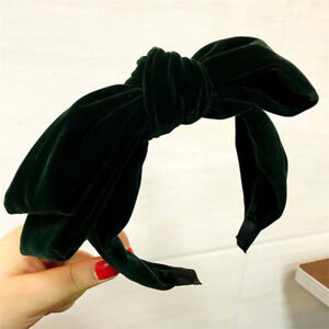 Fashion Women's Velvet Hairband Headband Big Bow Knot Hair Band Hoop Accessories