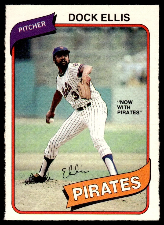 1980 O-Pee-Chee Dock Ellis Pittsburgh Pirates #64 R80 - Image 1 of 2
