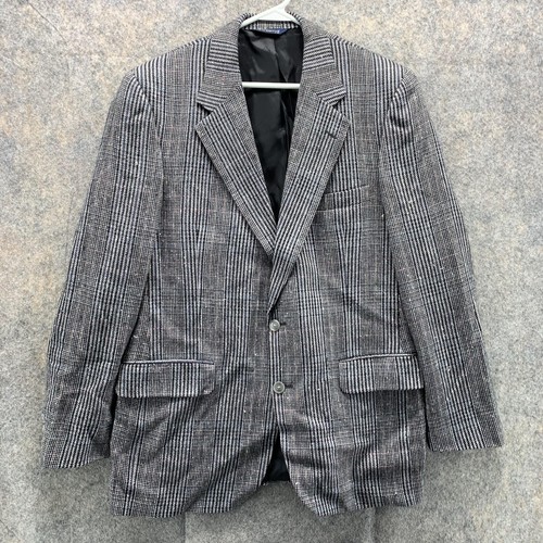 Giacca abito Burberry Blazer da uomo 42R grigio adulto 2 bottoni lana sgabello