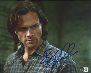 JARED PADALECKI SIGNED SUPERNATURAL SAM WINCHESTER 8x10 PHOTO 2 BECKETT BAS COA - Picture 1 of 2
