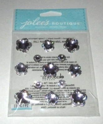 Jolee's Boutique Floral Prizm Amatista Gemas 13 Piezas Pegatinas Dimensionales EKSuccess Foto 1 de 2