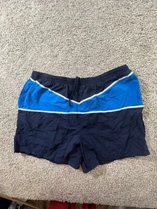 VINTAGE Pro Spirit Swim Trunks Shorts Mens XL 90s Color Block Retro Mesh Lined - Picture 1 of 10