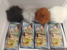 All 4 Vintage 1996 Star Trek Deep Space Nine Promo Tribbles Plush Fur Toys NOS