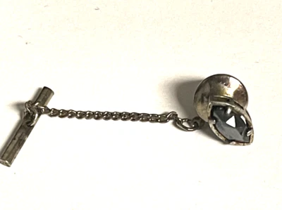 Галстук Anson из чистого серебра с гематитом - Изображение 1 из 4