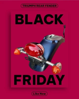 2001-2015 TRIUMPH THRUXTON Scrambler RODA TRASEIRA PARA-LAMA GUARDA-LAMAS - Imagem 1 de 4