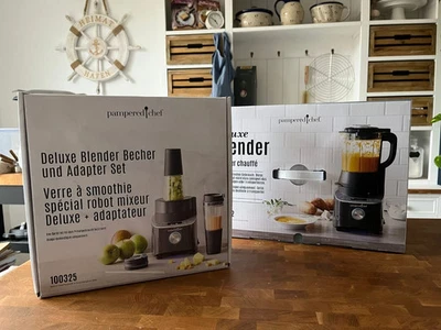 Blender Deluxe + Adapter Set + Rezeptheft Pampered Chef® NEU ! OVP - Bild 1 von 4