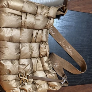 Sam Edelman Elcie Woven Messenger Bag Copper Color Boho - Picture 1 of 11