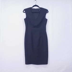 White House Black Market Sheath Dress 4 Classic Black Elegant Cocktail Formal - Picture 1 of 15