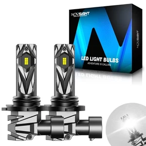 NOVSIGHT 2x 9006 LED HB4 Headlight Bulbs 16000LM 6500K Cool White Super Bright - Picture 1 of 13