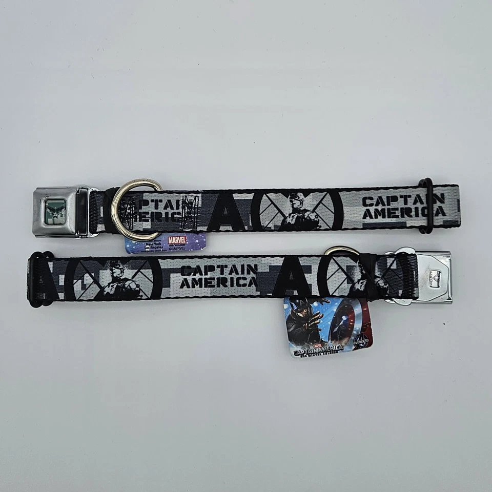 Hebilla Abajo Marvel Capitán América Cinturón de Seguridad de Coche Hebilla Collar de Perro Foto 1 de 2