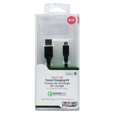 Qmadix (QM-PTHDMI-Q2) 6Ft  Wall Charger & Cable  for Micro USB Devices - Black - Image 1 of 2