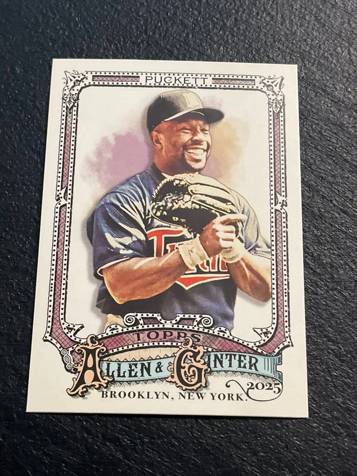 Topps Allen & Ginter 2025 impresión corta SP #329 Kirby Puckett, Minnesota Twins Foto 1 de 1