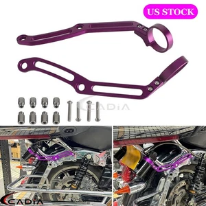 Remote Reservoir Shock Mount Clamps For Harley Touring Electra Glide Road Glide - Picture 1 of 6