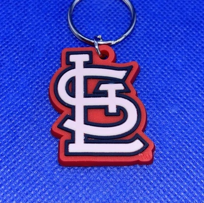 St. Louis Cardinals MLB Soft Keychain Key Chain Souvenir | Red, White, & Blue - Image 1 of 4