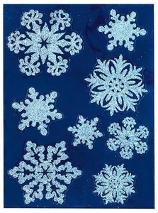 Pegatina de ventana esmerilada diseño copo de nieve decoración de Navidad decoración de Navidad - Imagen 1 de 2