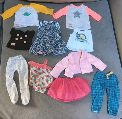 Our Generation OG 18" Muñeca Ropa Surtida Parte Superior Parte Inferior Lote De 11 Foto 1 de 4