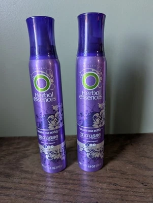 (2) Herbal Essences Clairol Tousle Me Softly Flexible Hold Level 1 Mousse 6.8 OZ - Image 1 of 4