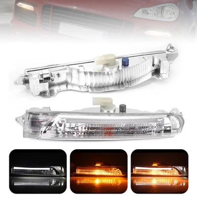 Luz antiniebla izquierda derecha LED DRL luz de circulación diurna para Porsche Cayenne 2008-2010 Foto 1 de 4