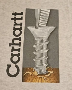 Rare Vintage Carhartt Rugged Outdoor Wear Screwed Graphic T-Shirt 2XL See Pictures - Bild 1 von 9