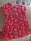 NEW CATH KIDSTON SMOCKED RED FLORAL DRESS 12-18 MONTHS