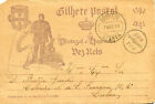 Bilhete Postal Portugal E Hespanna Dez Reis 1394 1894 Cachet Lisboa