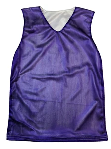 Micro Mesh Reversible Basketball Jersey Tank Top, Purple/White, Youth Large - Picture 1 of 4